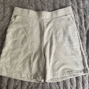 Lands end sweat shorts light grey